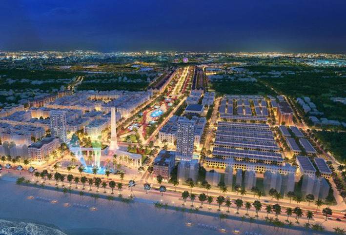 Phối cảnh Quảng trường biển và trục cảnh quan lễ hội TP Sầm Sơn