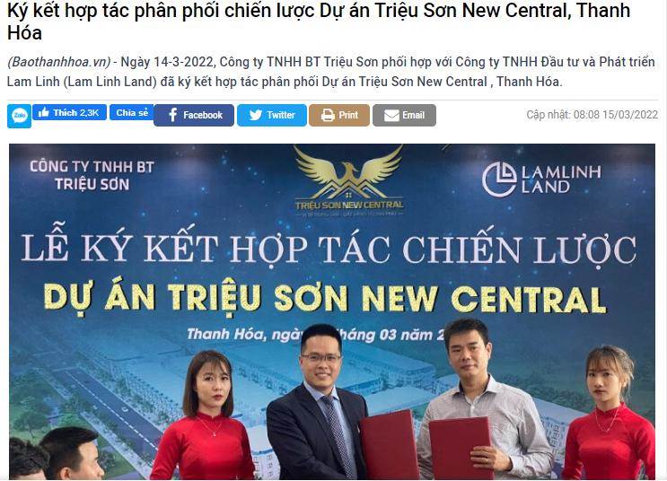 300 "chiến binh" ra quân dự án Triệu Sơn New Central - Triệu Sơn dậy sóng