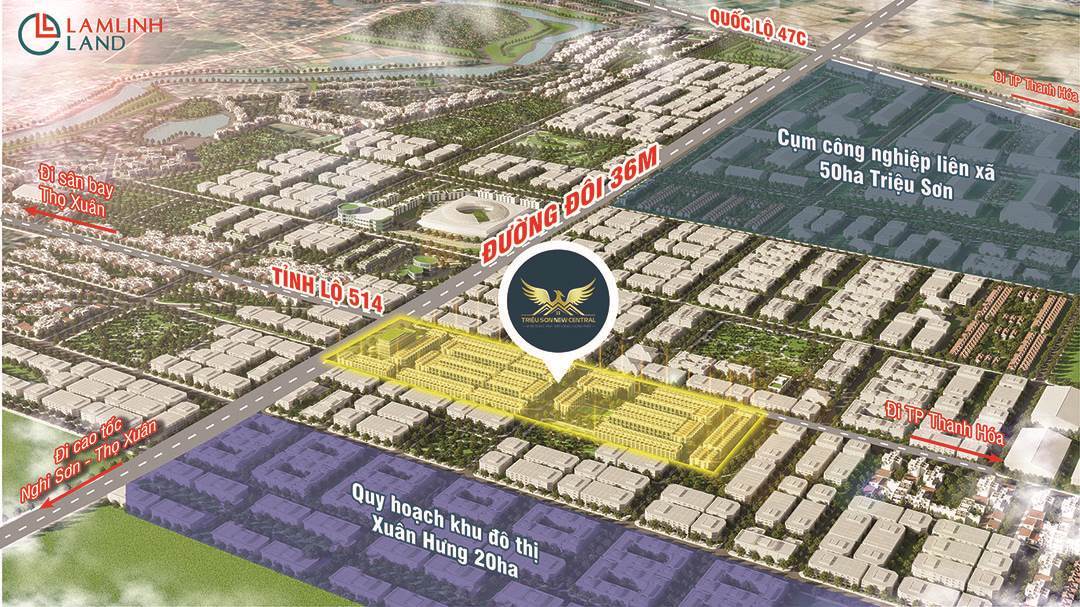 Dự án đất nền trung tâm Triệu Sơn New Central